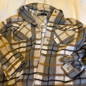 Zara plaid overthrow